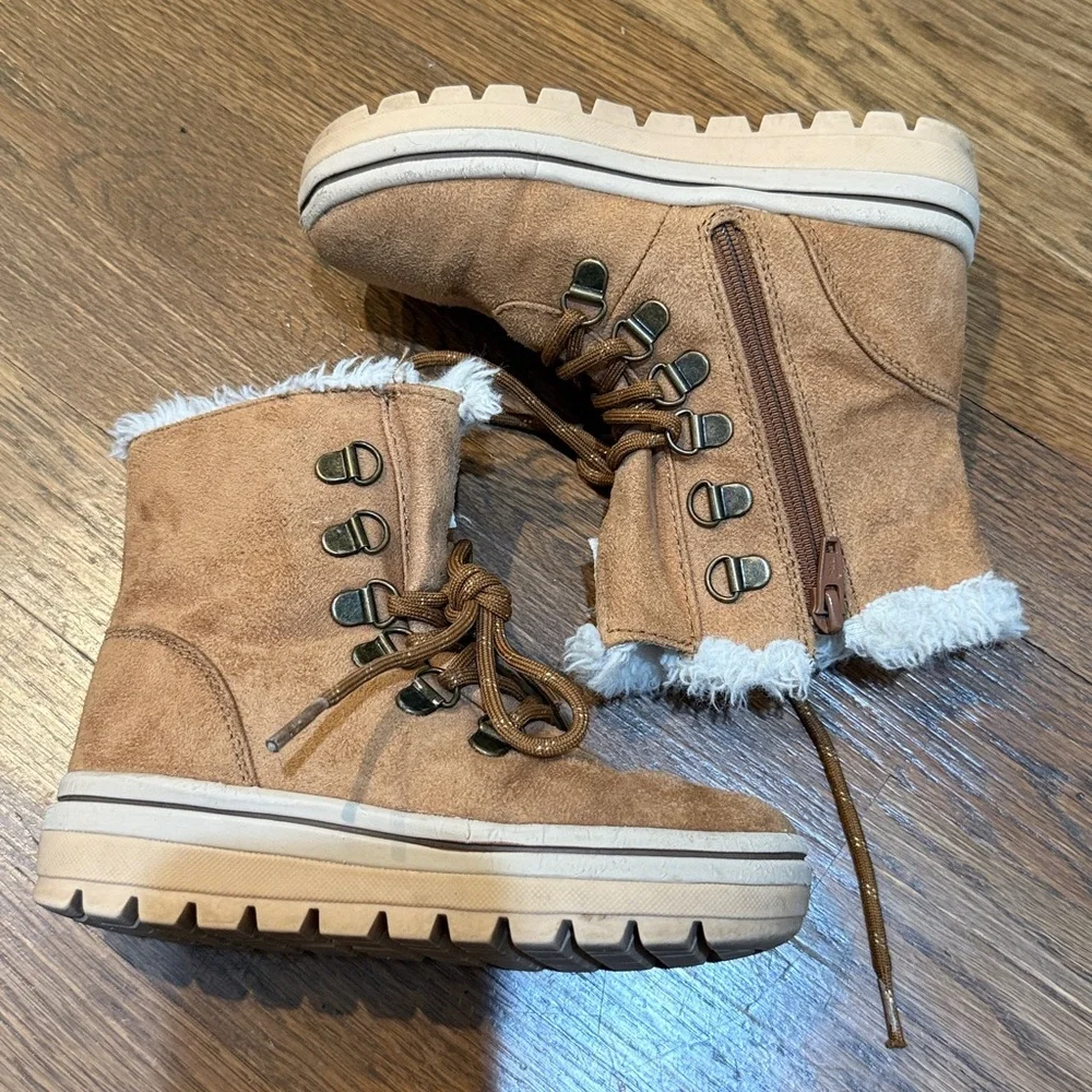 Skechers | Faux Fur Lace Up Boots for Girls